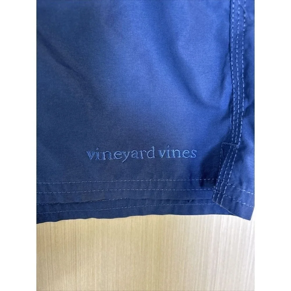Vineyard Vines Men's Blue Tropical Swim Trunks Sz Small Fish Print‎ 7
